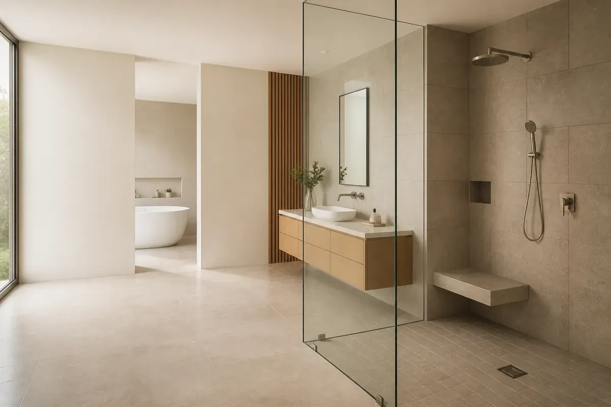 Divisória de vidro para banheiro/lavabo — Vidraçaria Taguatinga Lumus, Distrito Federal