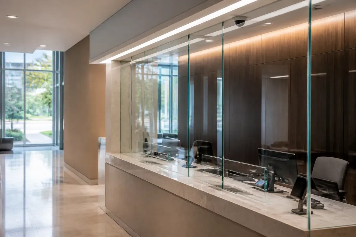 Vidro laminado blindado (à prova de bala) — Vidraçaria Taguatinga Lumus, Distrito Federal